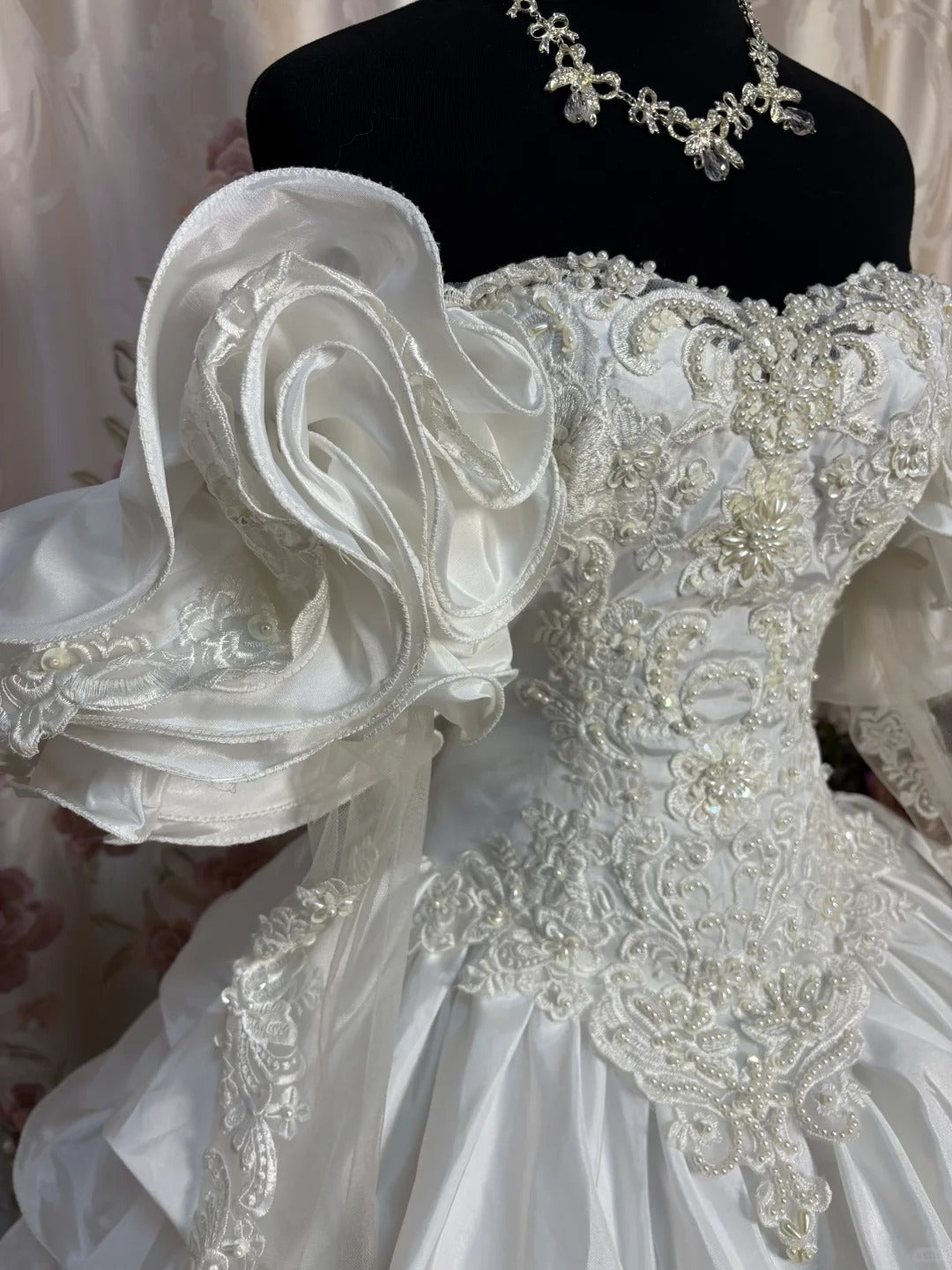 A Line Long Elegant Wedding Dresses Princess Bridal Gown fg7347
