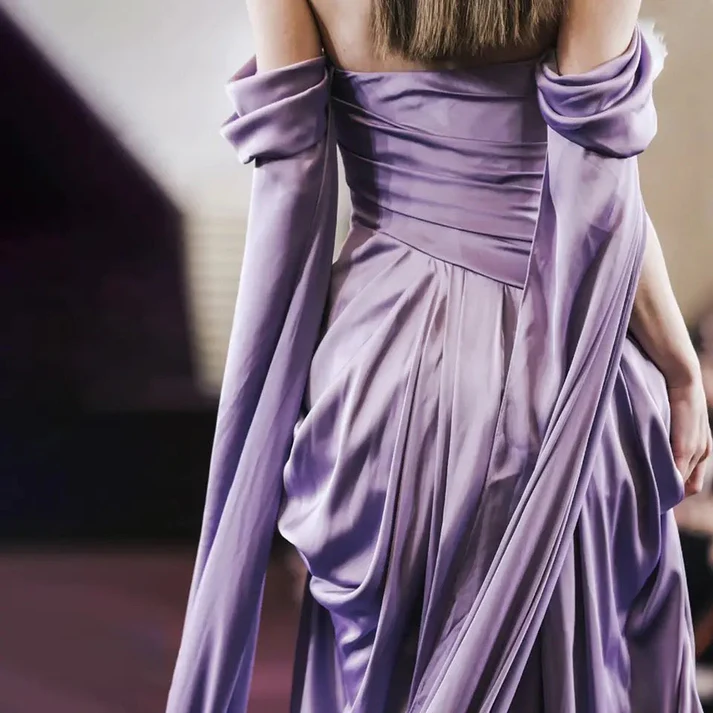 A Line Purple Long Evening Dresses Formal Party Dress Prom Gown fg6773