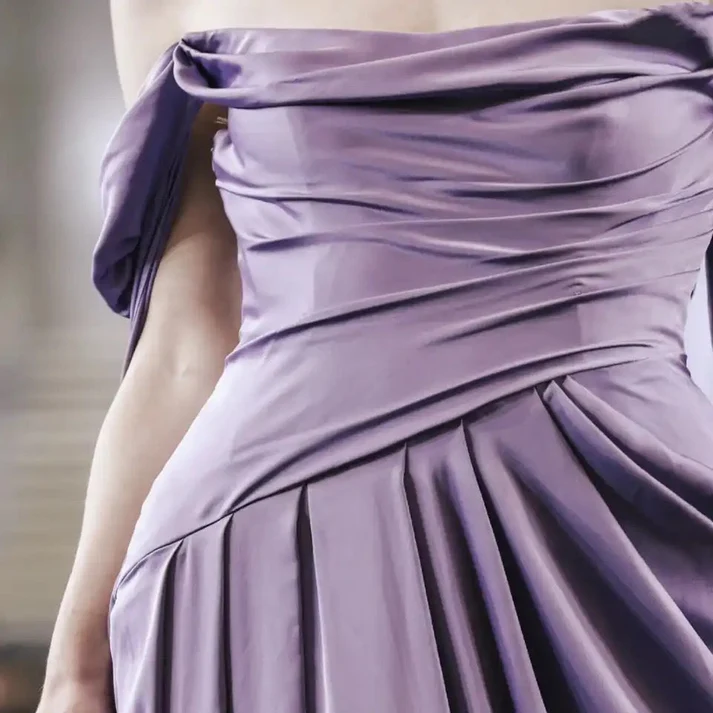 A Line Purple Long Evening Dresses Formal Party Dress Prom Gown fg6773
