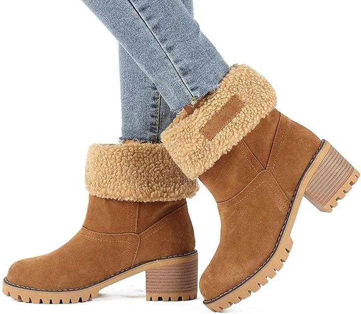 ����Black Friday promotion����COSY Winter Premium Women Suede Snow Chunky Ankle Boots