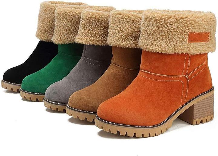 ����Black Friday promotion����COSY Winter Premium Women Suede Snow Chunky Ankle Boots