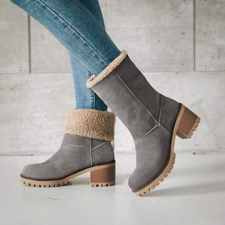����Black Friday promotion����COSY Winter Premium Women Suede Snow Chunky Ankle Boots