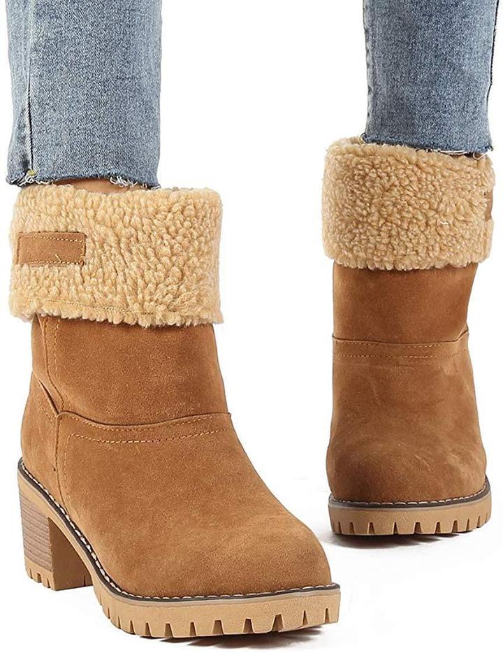 ����Black Friday promotion����COSY Winter Premium Women Suede Snow Chunky Ankle Boots