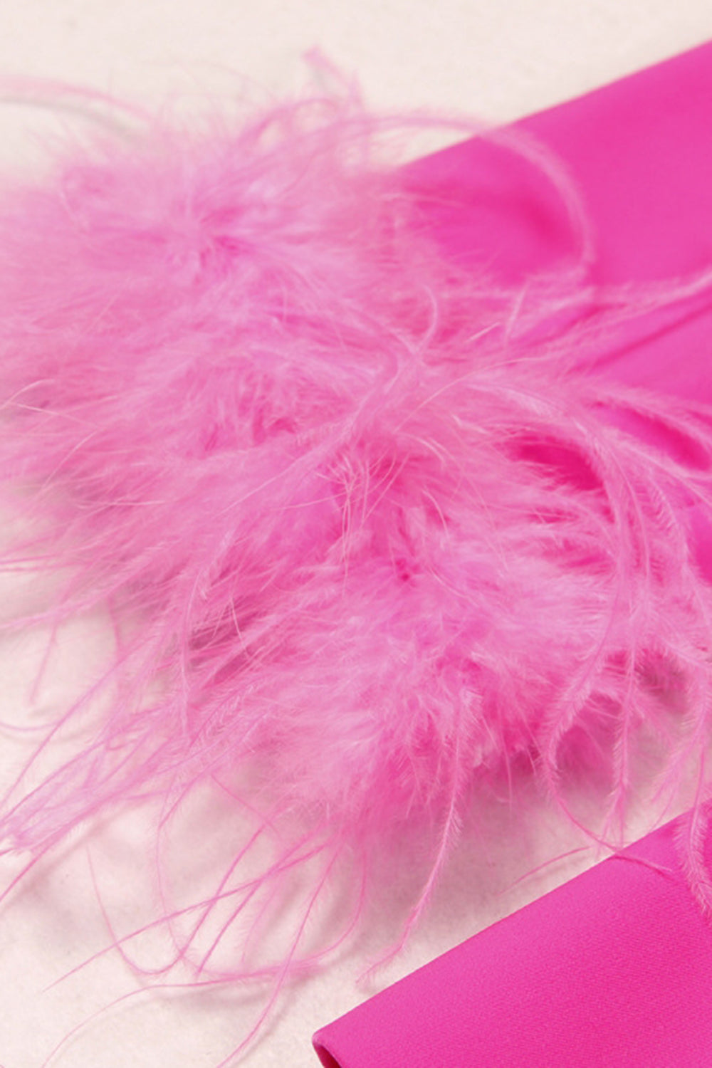 Fuchsia 2-Piece Peak Lapel Women Prom Suits with Feather
