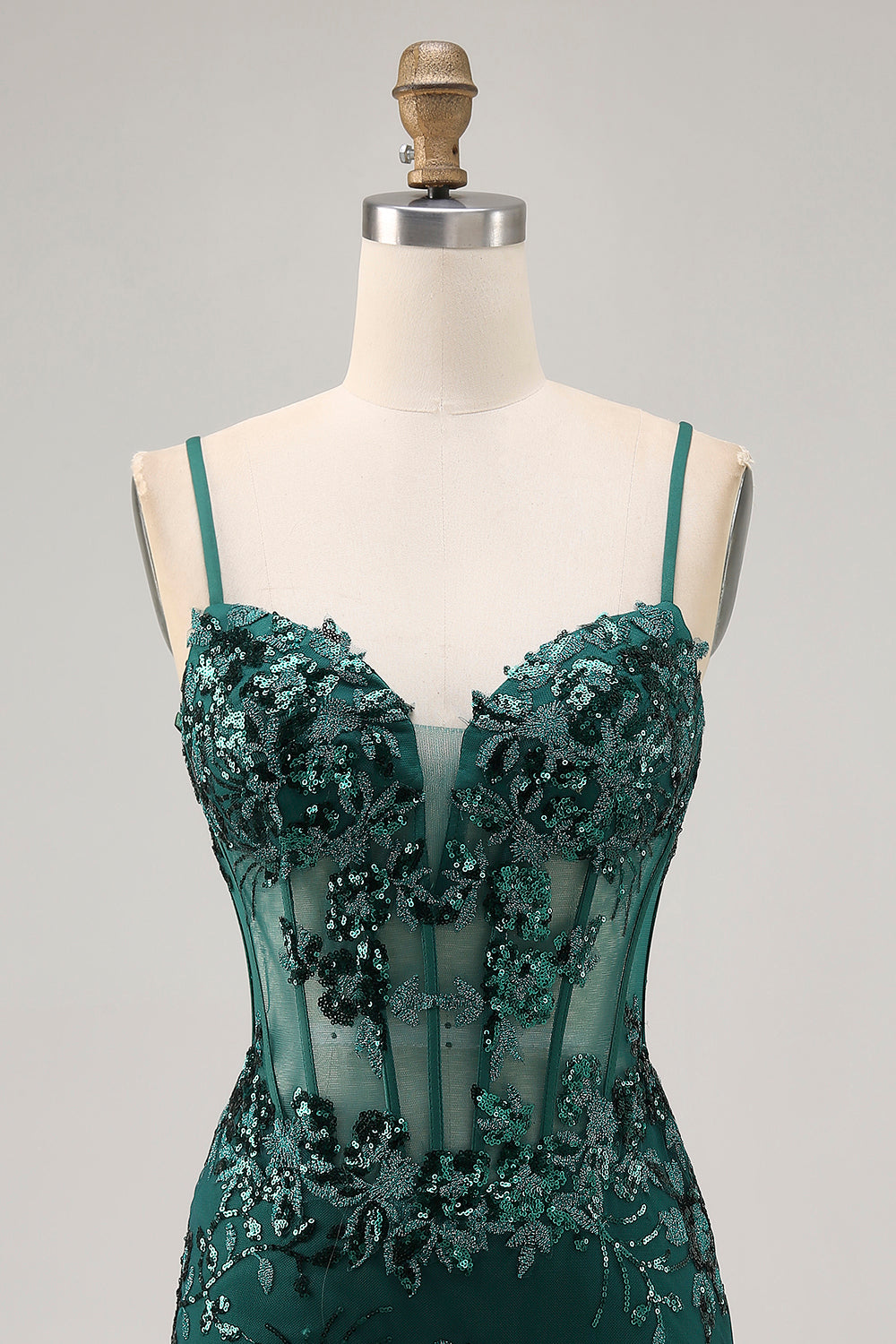 Black Bodycon Backless Sheer Corset Short Homecoming Dress with Sequins