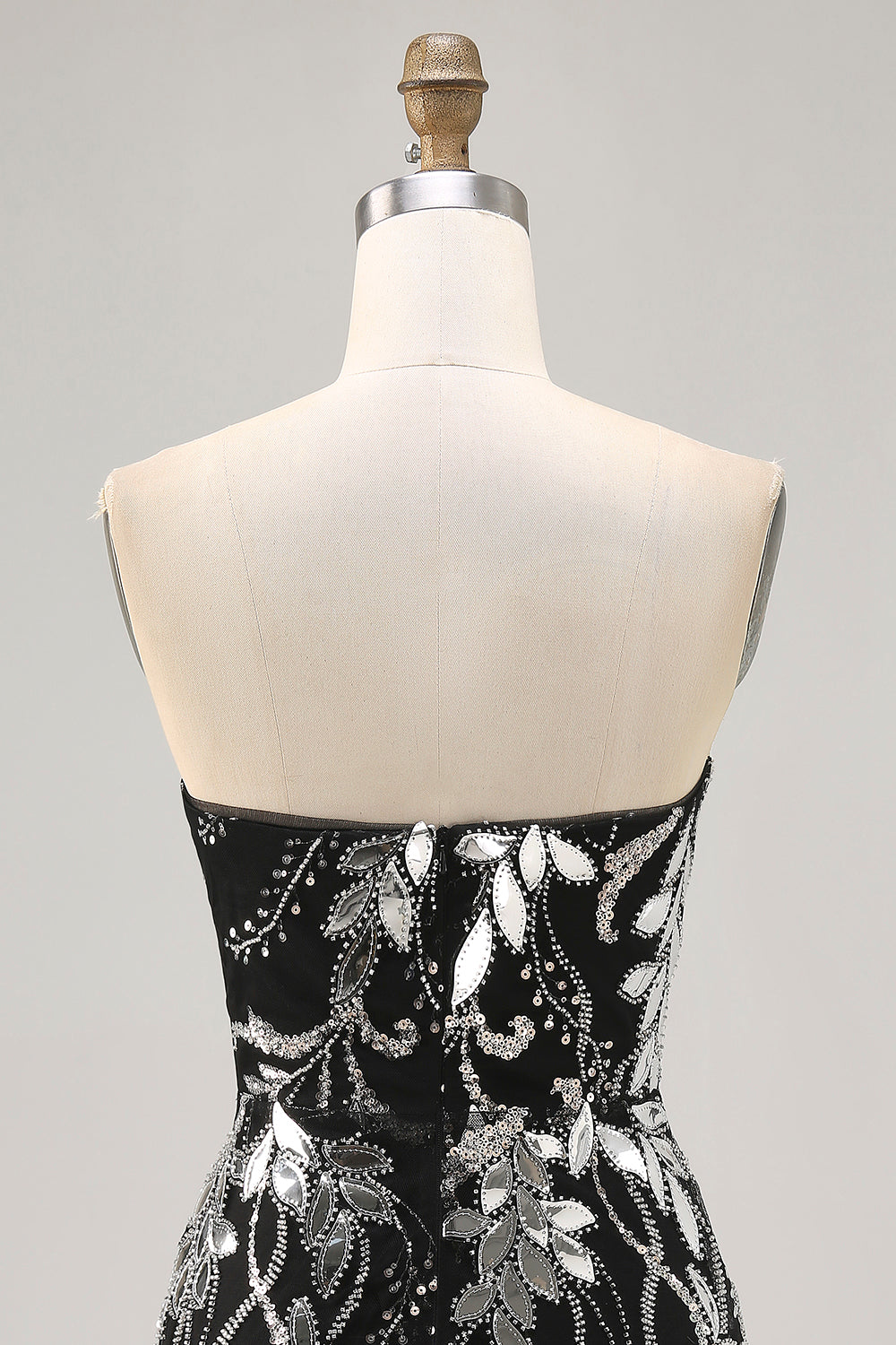 Sparkly Black Bodycon Sequins Short Homecoming Dress with Beading