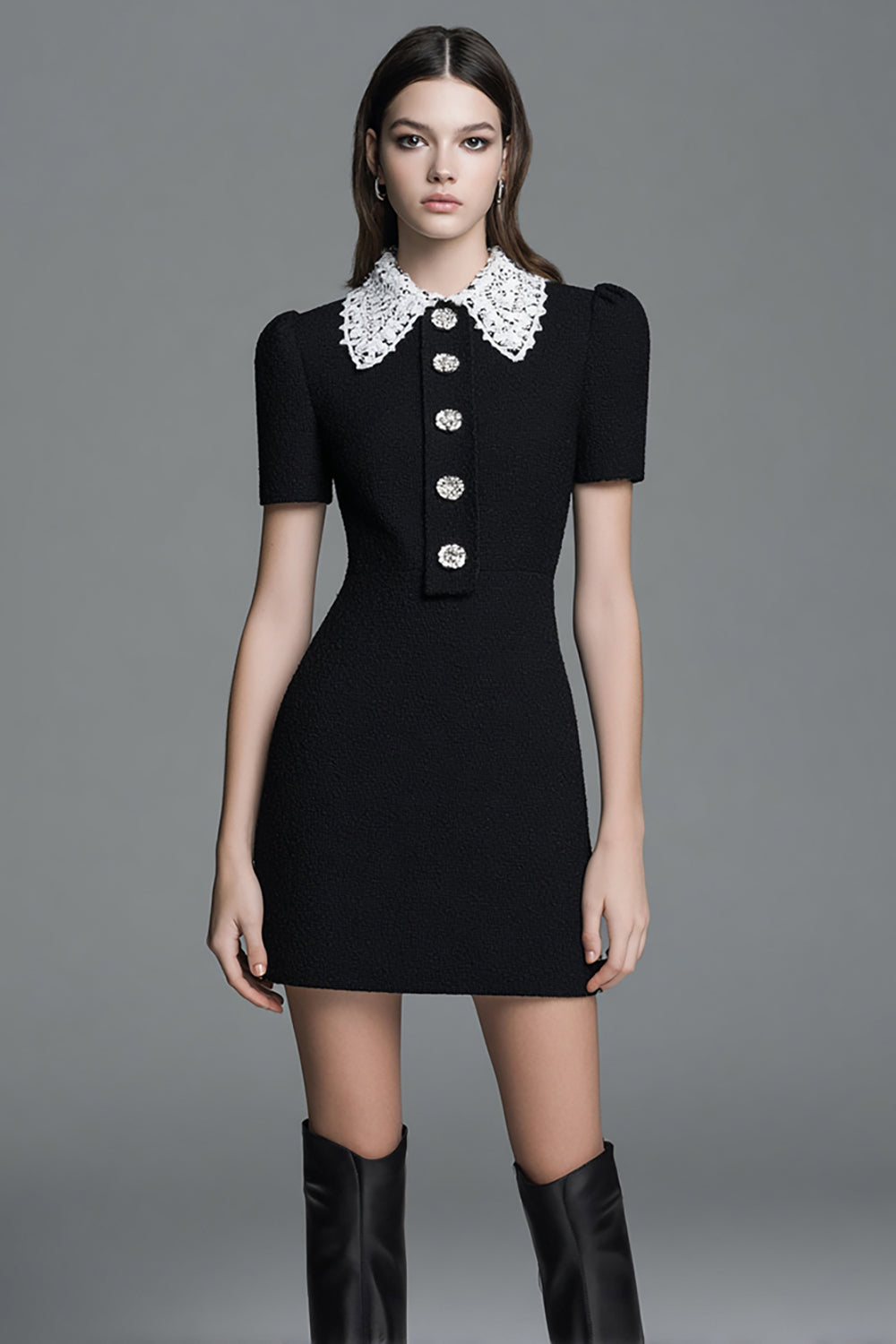 Bodycon Short Black Work Dress