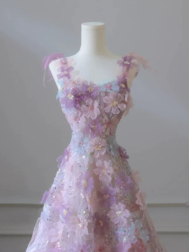 A Line Long Sleeveless Prom Dress Beautiful Evening Dresses fg7661