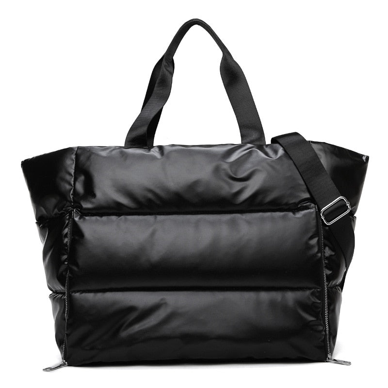 Space Padded Cotton Feather Down Tote Bag