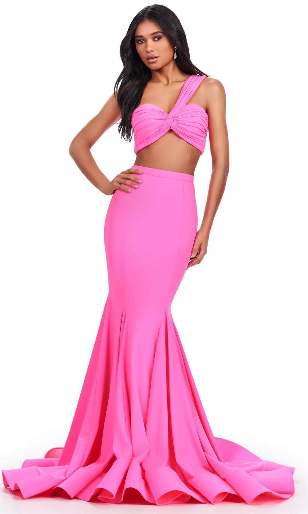 Ashley Lauren 11646 - Asymmetric Two Piece Prom Dress