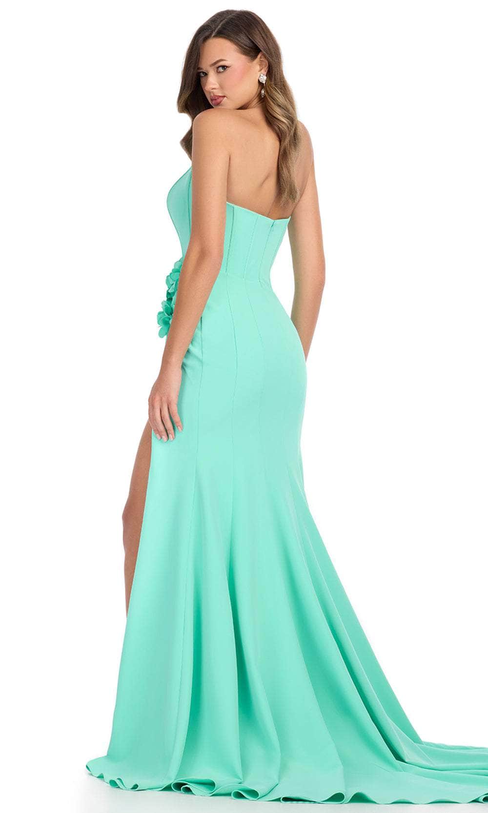 Ashley Lauren 11948 - Strapless Corset Jersey Prom Gown
