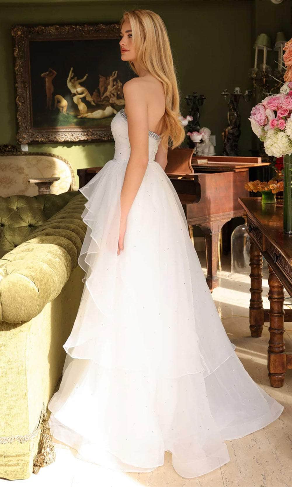 Ava Presley 29524 - Straight Neckline Layered Prom Gown