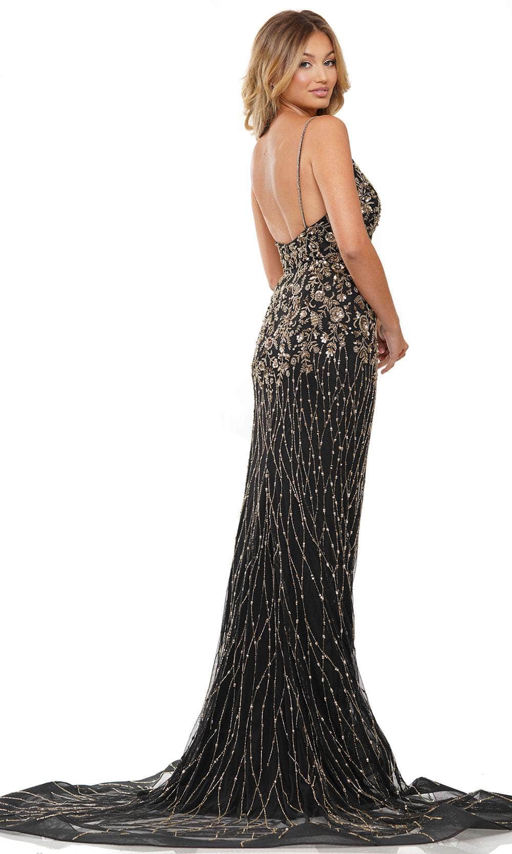 Colors Dress 3152 - Beaded Bodice Spaghetti Straps Prom Gown