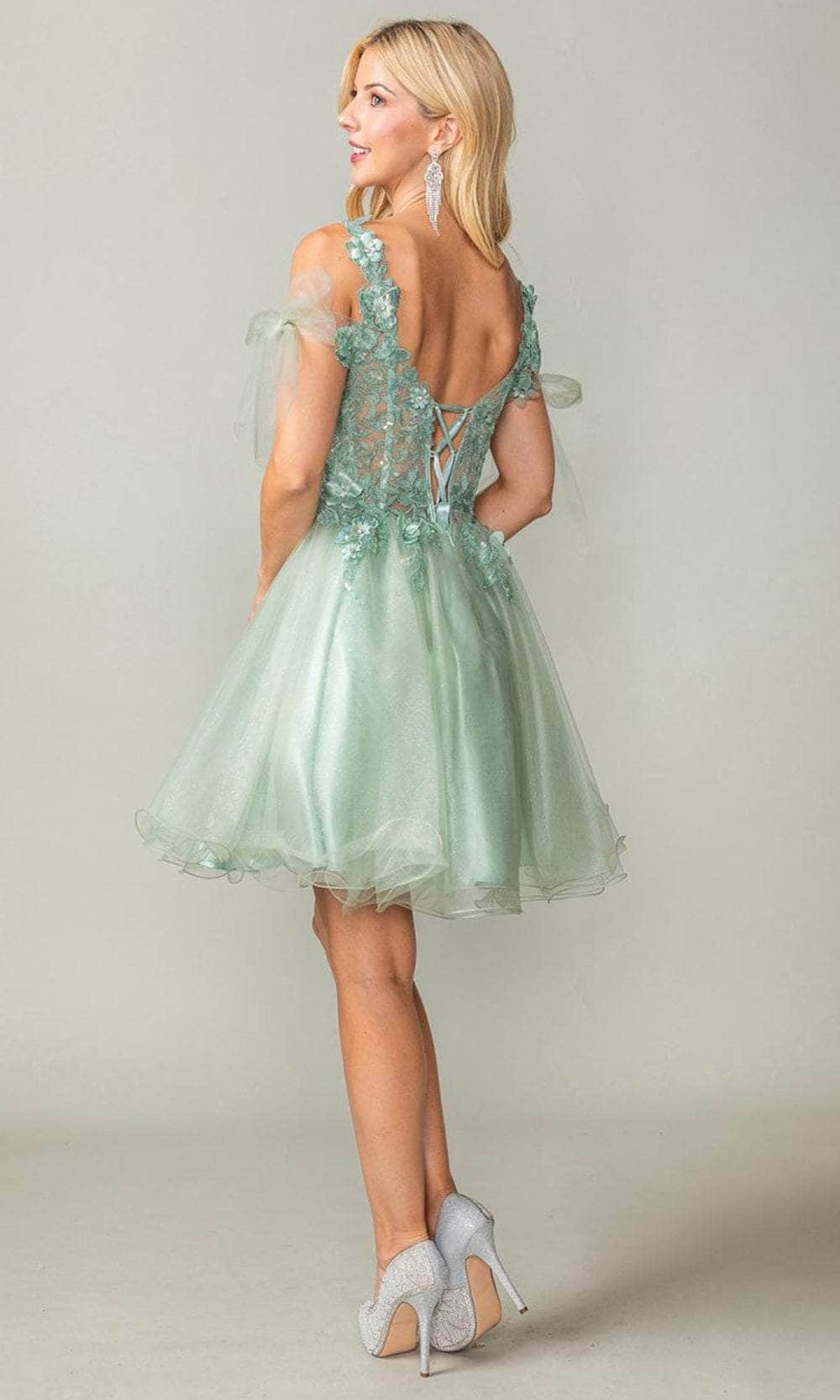 Dancing Queen 3365 - Corset Applique Dress Clearance Sale
