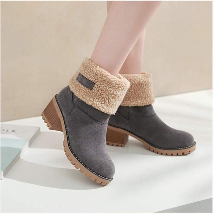 ����Black Friday promotion����COSY Winter Premium Women Suede Snow Chunky Ankle Boots