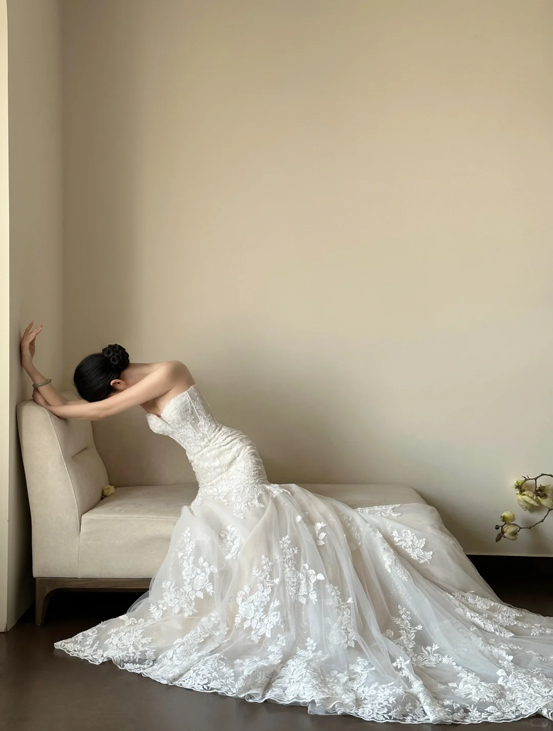 Luxury Women's Elegant Wedding Dresses Lace Side Split Sexy Princess Bridal Gown fg7317