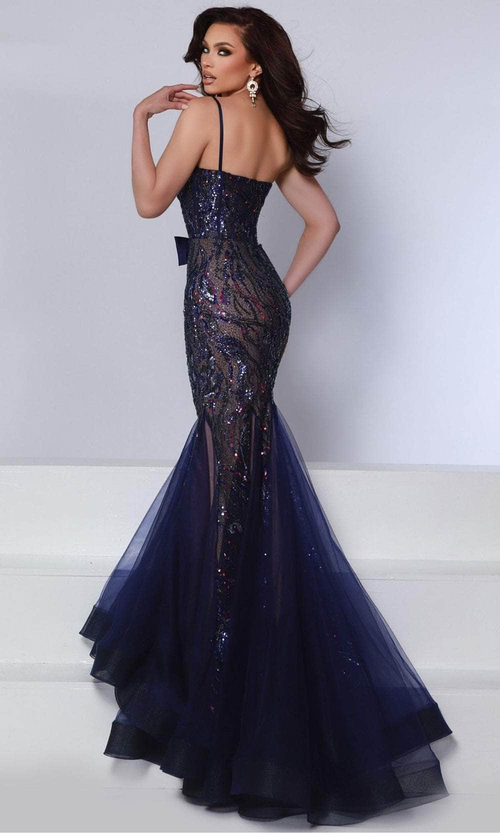Johnathan Kayne DKS10 - Embroidered Sequin Mermaid Prom Gown