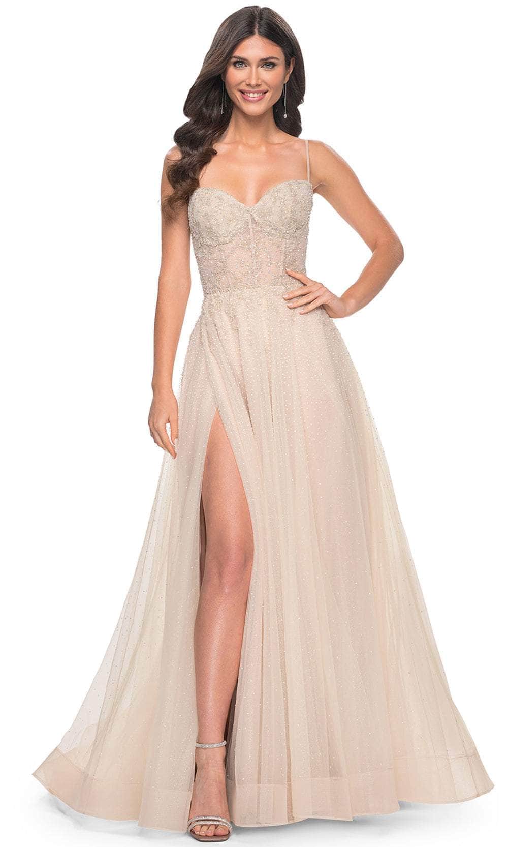 La Femme 32271 - Sparkly A-Line Dress for Prom