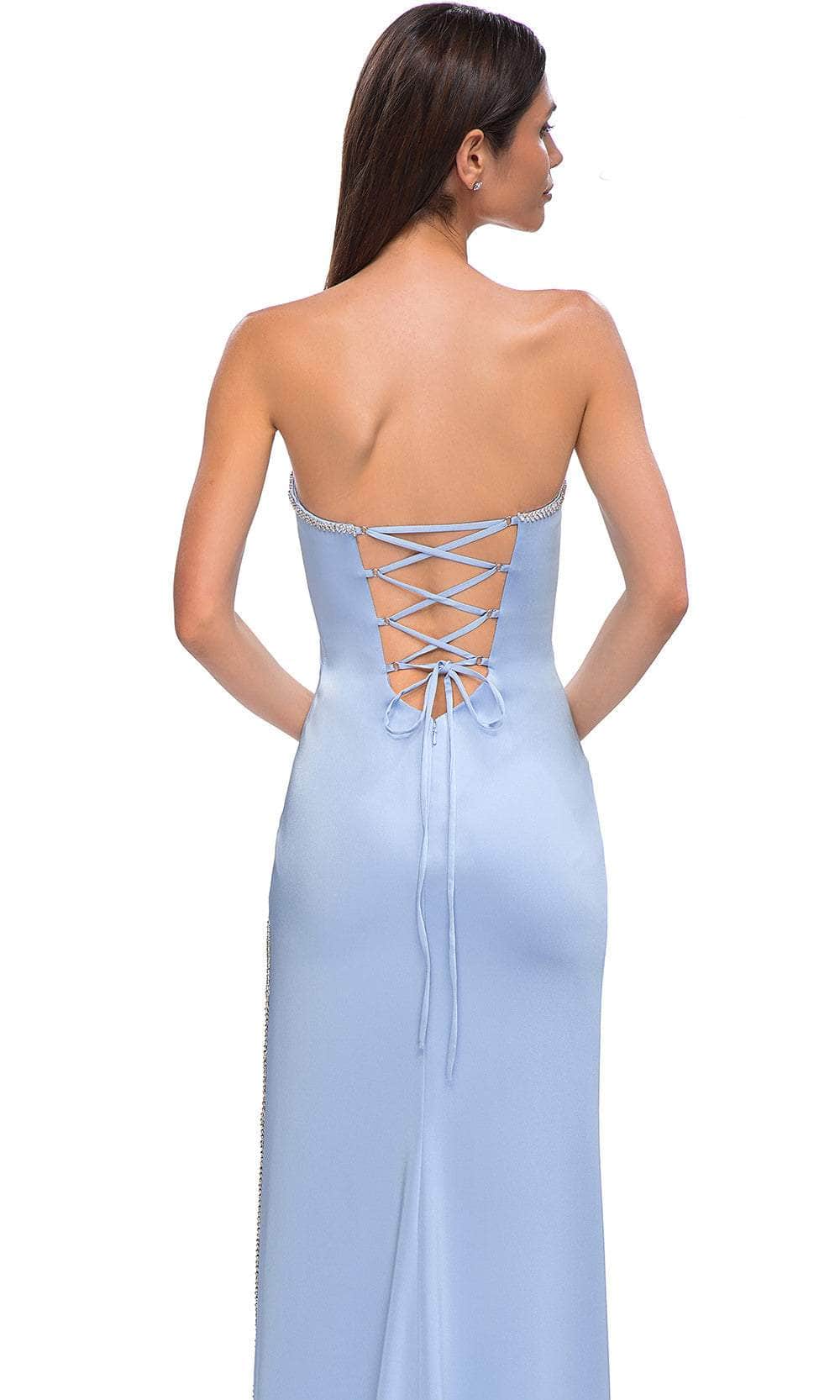 La Femme 32799 - Strapless Lace-Up Back Prom Gown