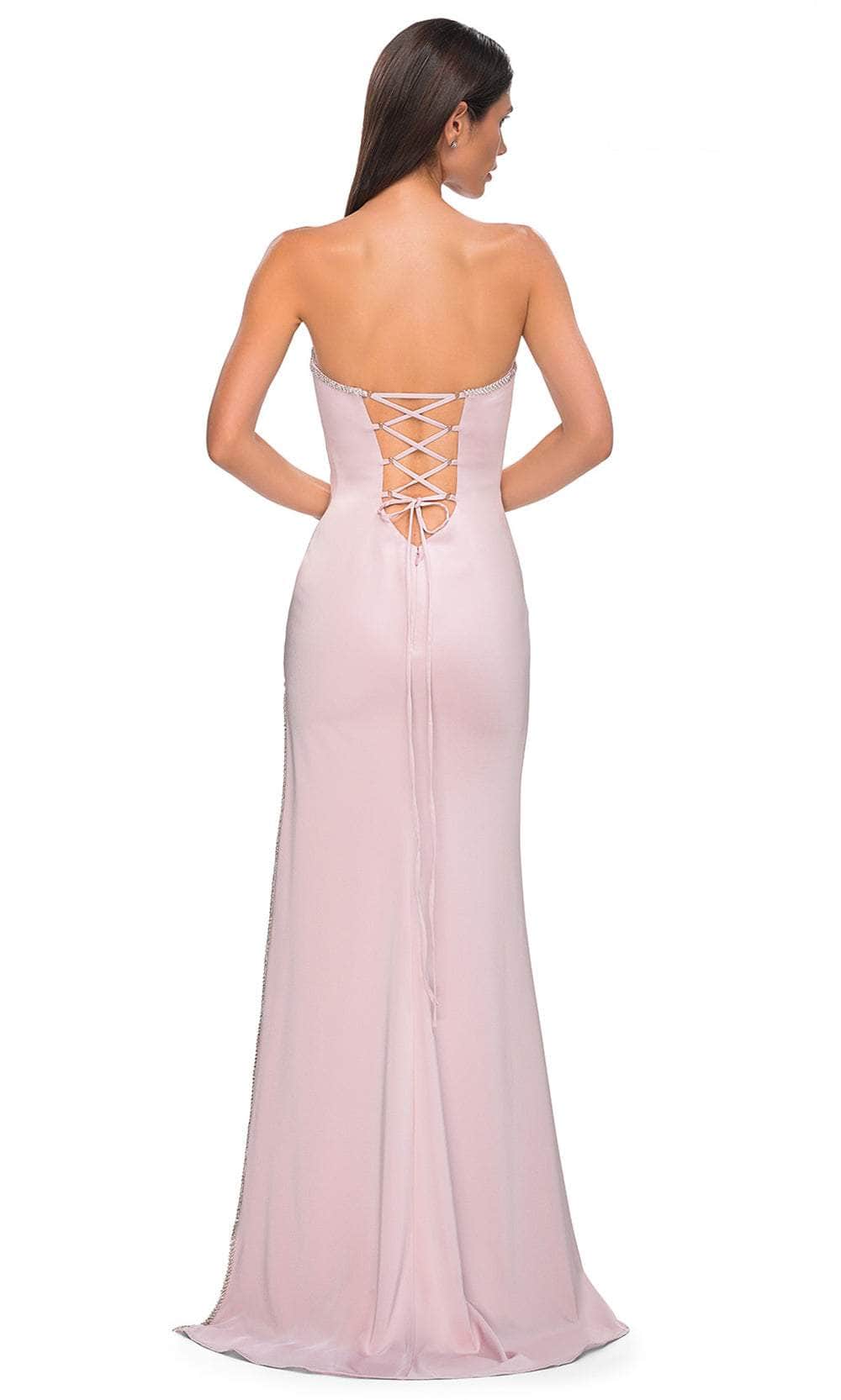 La Femme 32799 - Strapless Lace-Up Back Prom Gown