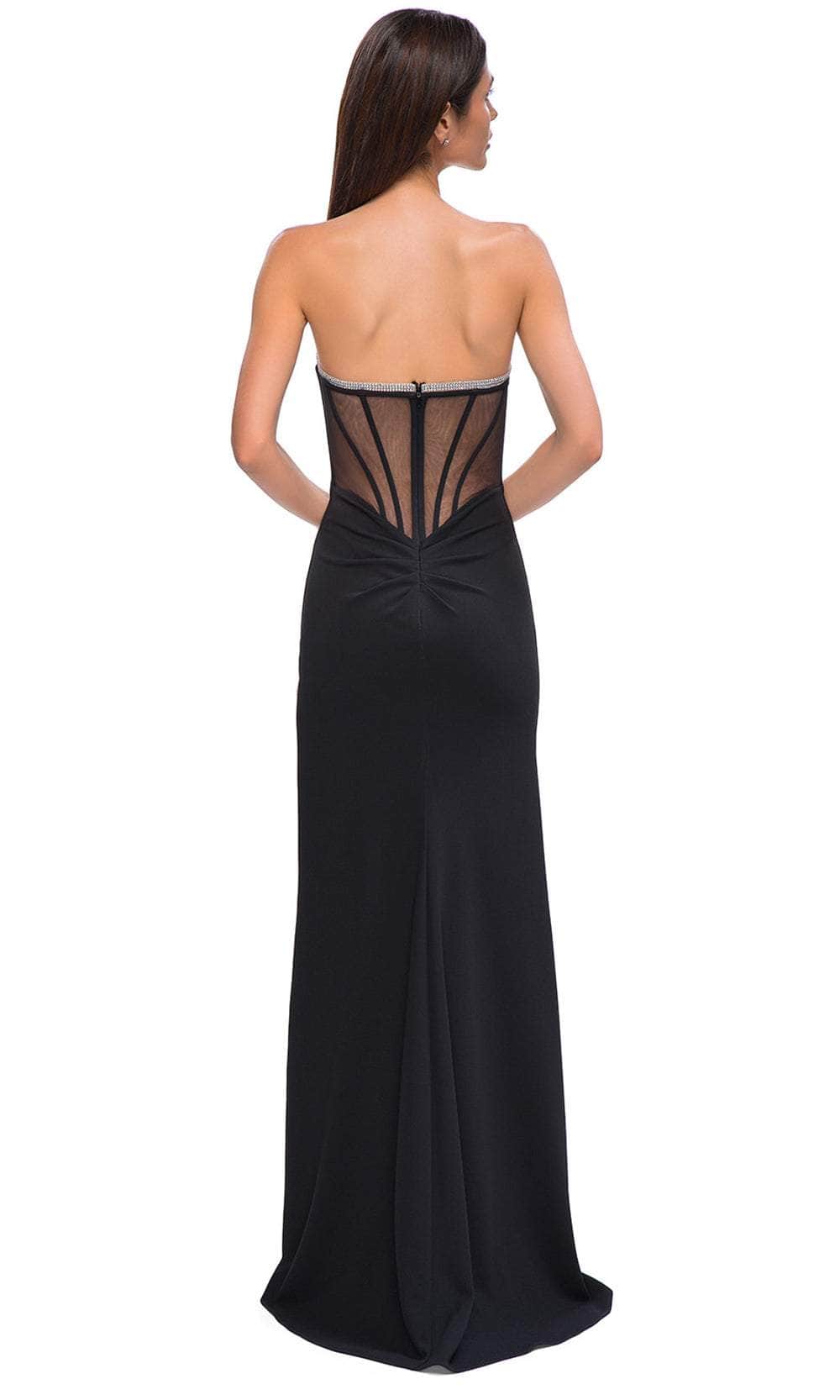 La Femme 32825 - Strapless Fitted Bodice Prom Gown