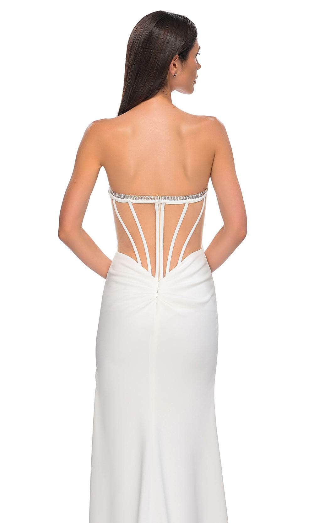 La Femme 32825 - Strapless Fitted Bodice Prom Gown
