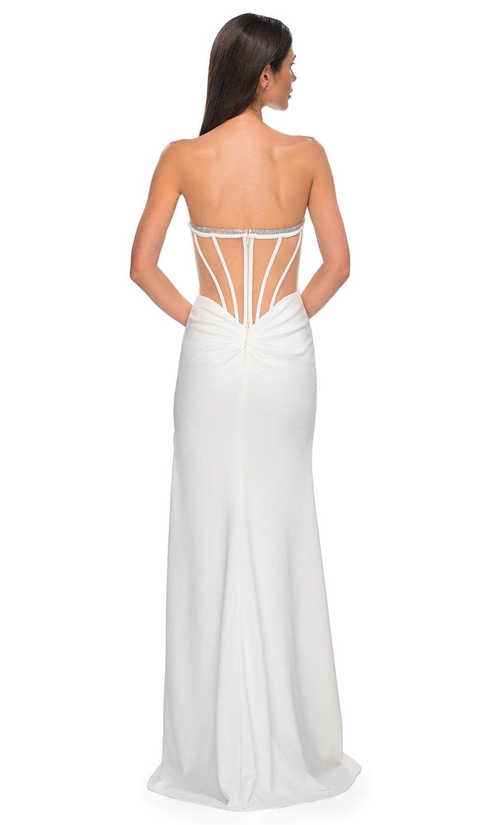 La Femme 32825 - Strapless Fitted Bodice Prom Gown