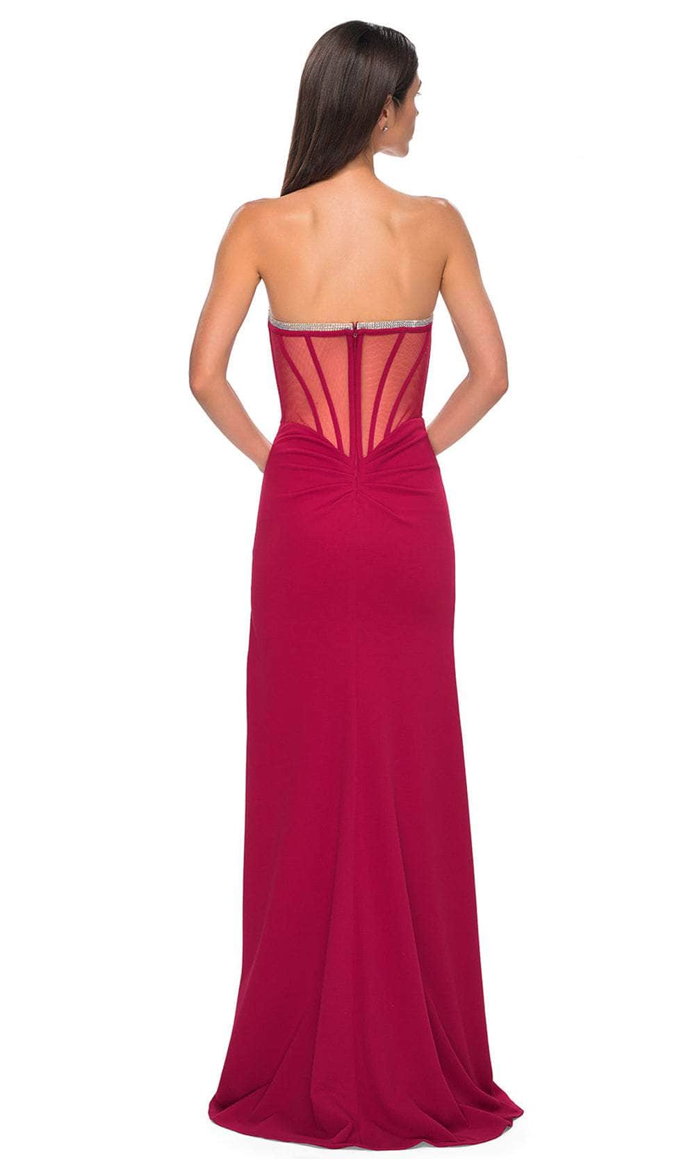 La Femme 32825 - Strapless Fitted Bodice Prom Gown