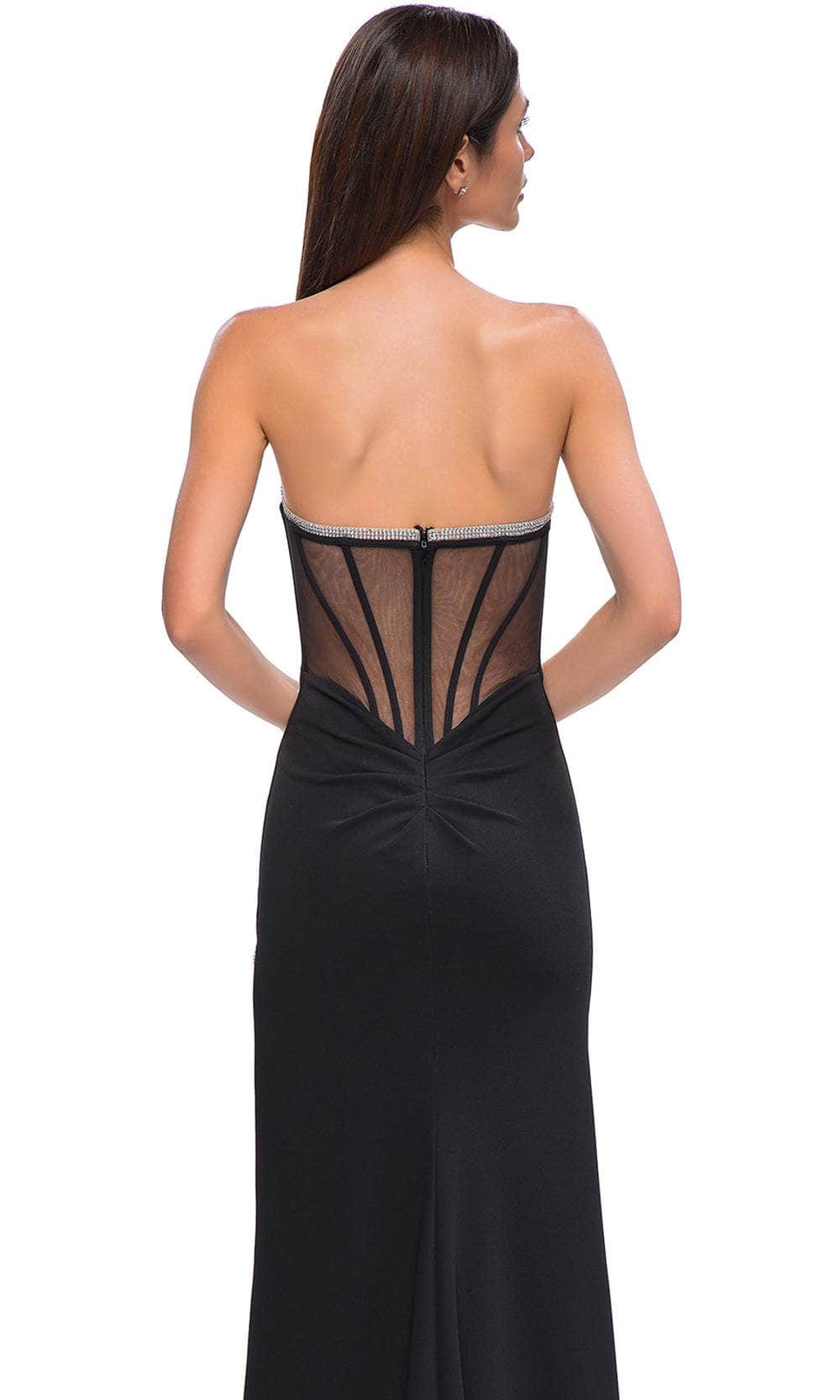 La Femme 32825 - Strapless Fitted Bodice Prom Gown