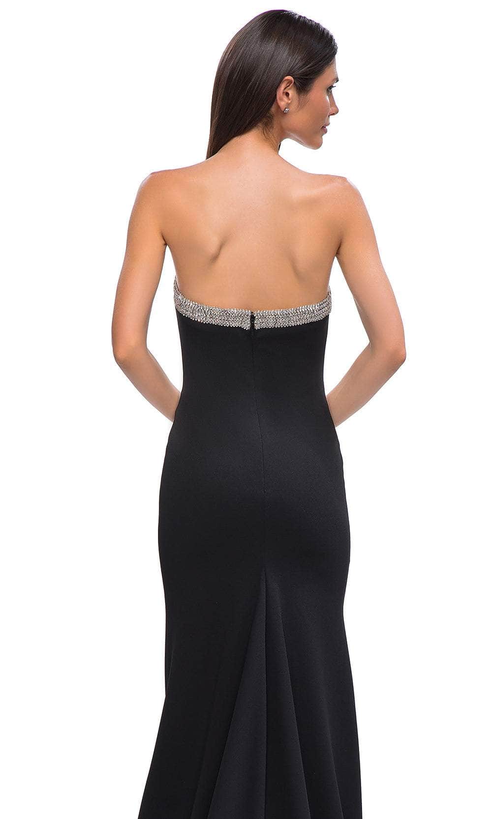 La Femme 32891 - Straight Neckline Sheath Prom Gown