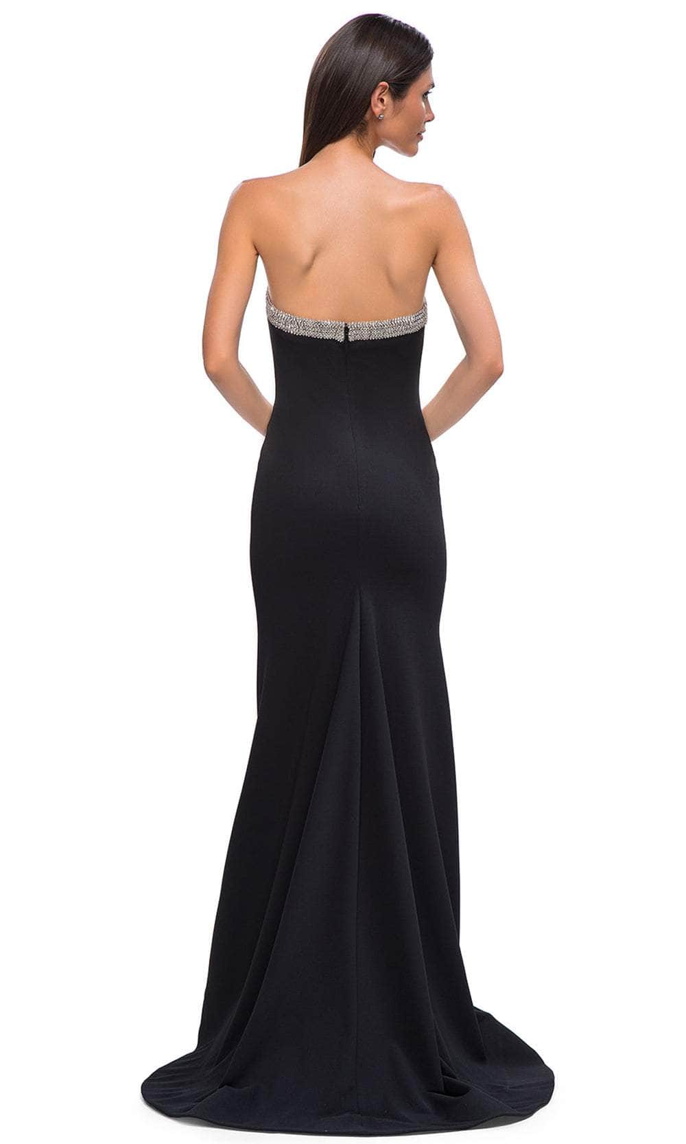 La Femme 32891 - Straight Neckline Sheath Prom Gown