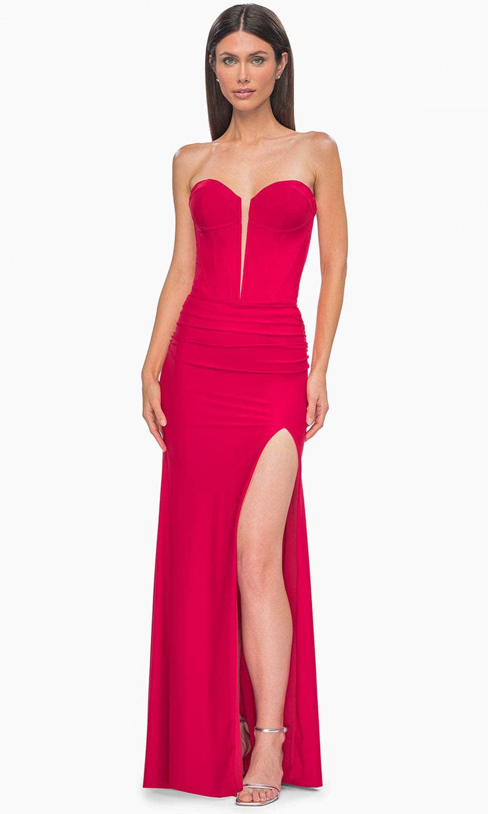 La Femme 32941 - Plunging Sweetheart Jersey Prom Gown