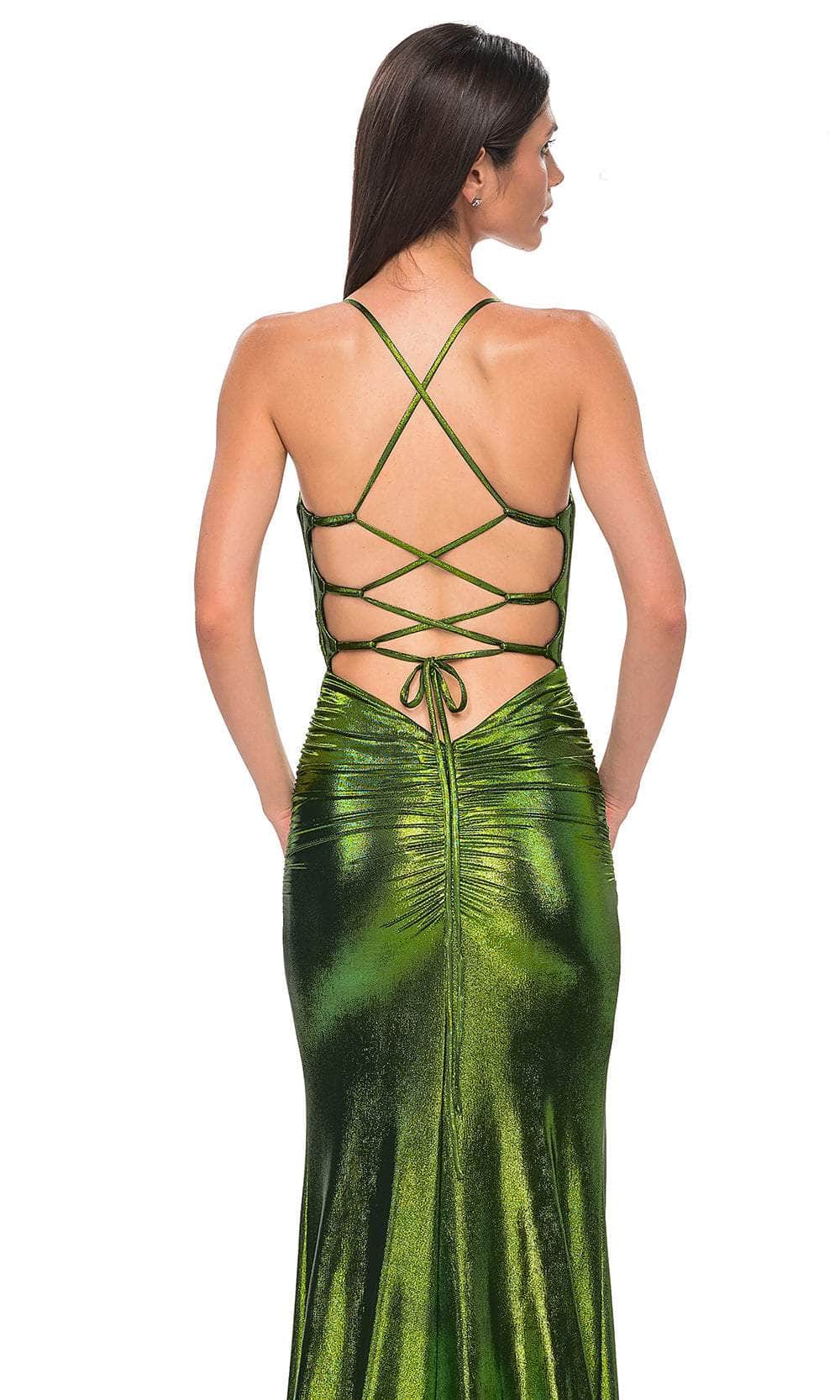 La Femme 32945 - Sleeveless Ruched Detailed Prom Gown