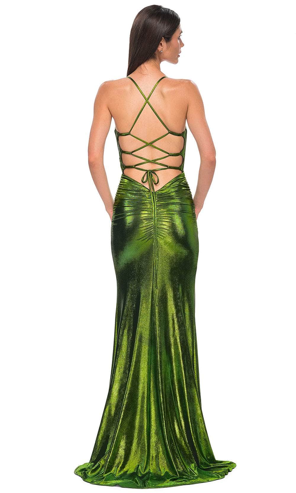 La Femme 32945 - Sleeveless Ruched Detailed Prom Gown