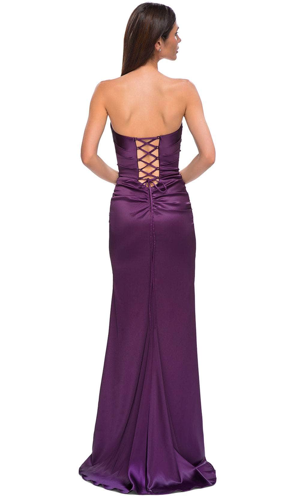 La Femme 32952 - Semi-Sweetheart Ruched Bodice Prom Gown