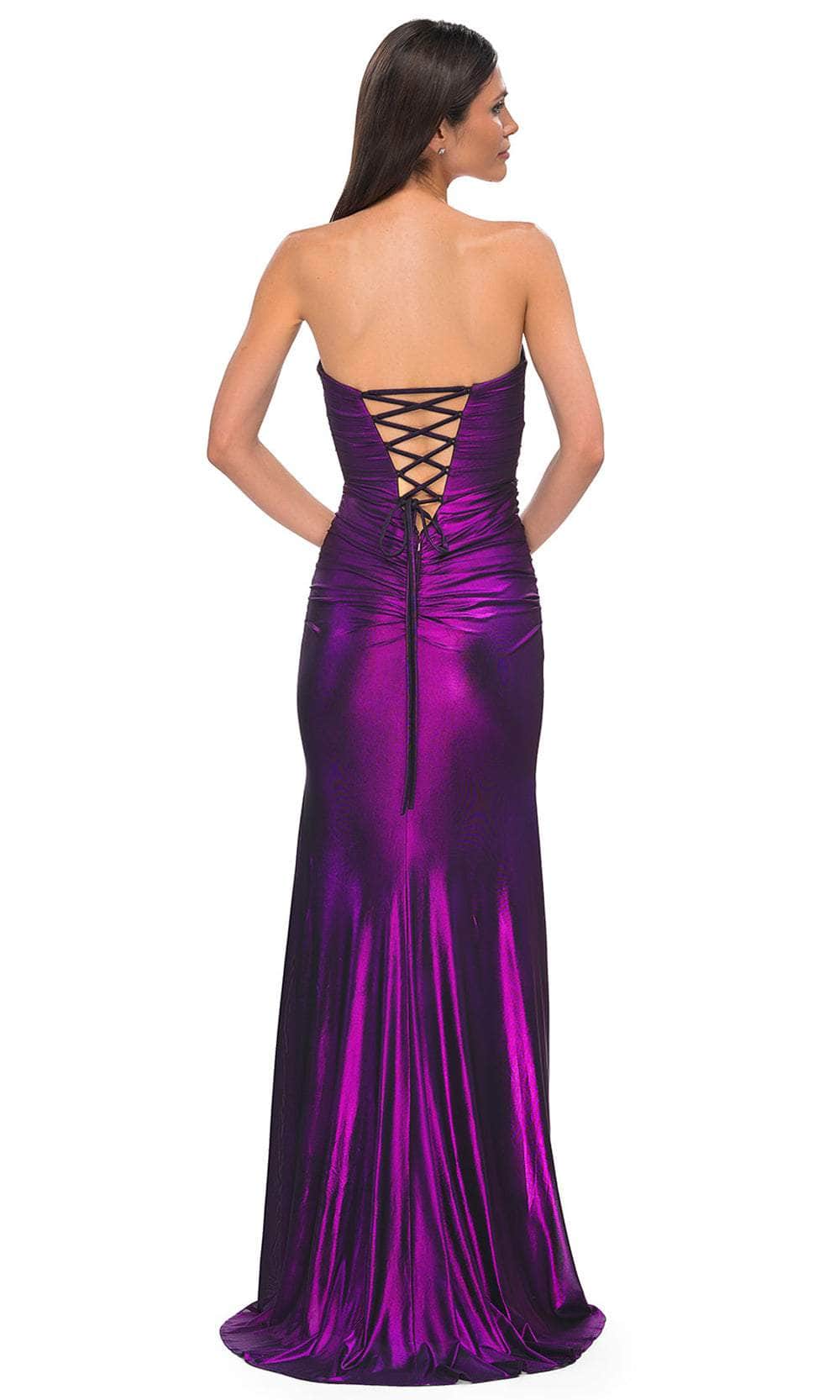 La Femme 32987 - Sweetheart 3D Floral Accent Prom Gown
