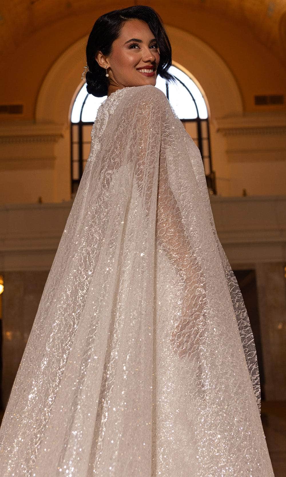 Rachel Allan RB4200 - Beaded Lace Mermaid Wedding Gown