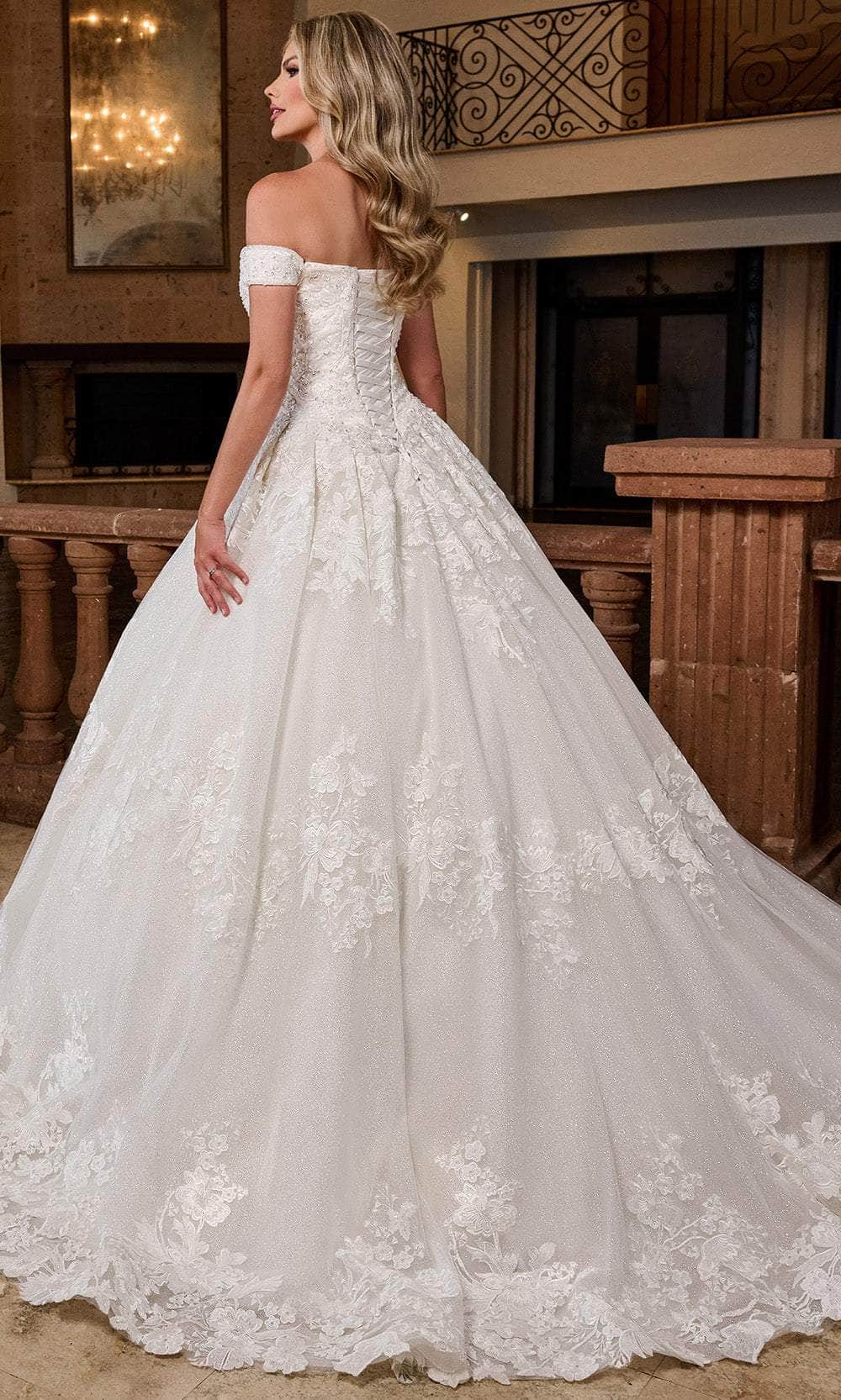 Rachel Allan RB4201 - Royal Off-Shoulder Lace Ballgown