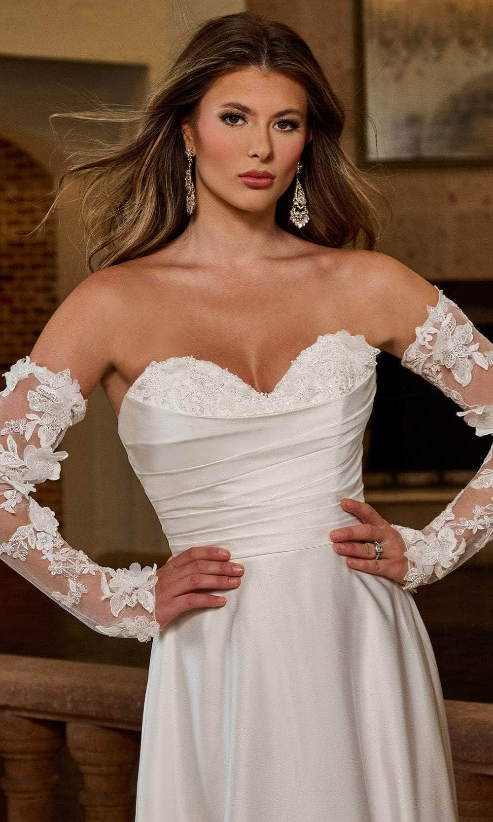 Rachel Allan RB4202 - Minimalist Sweetheart A-Line Wedding Gown