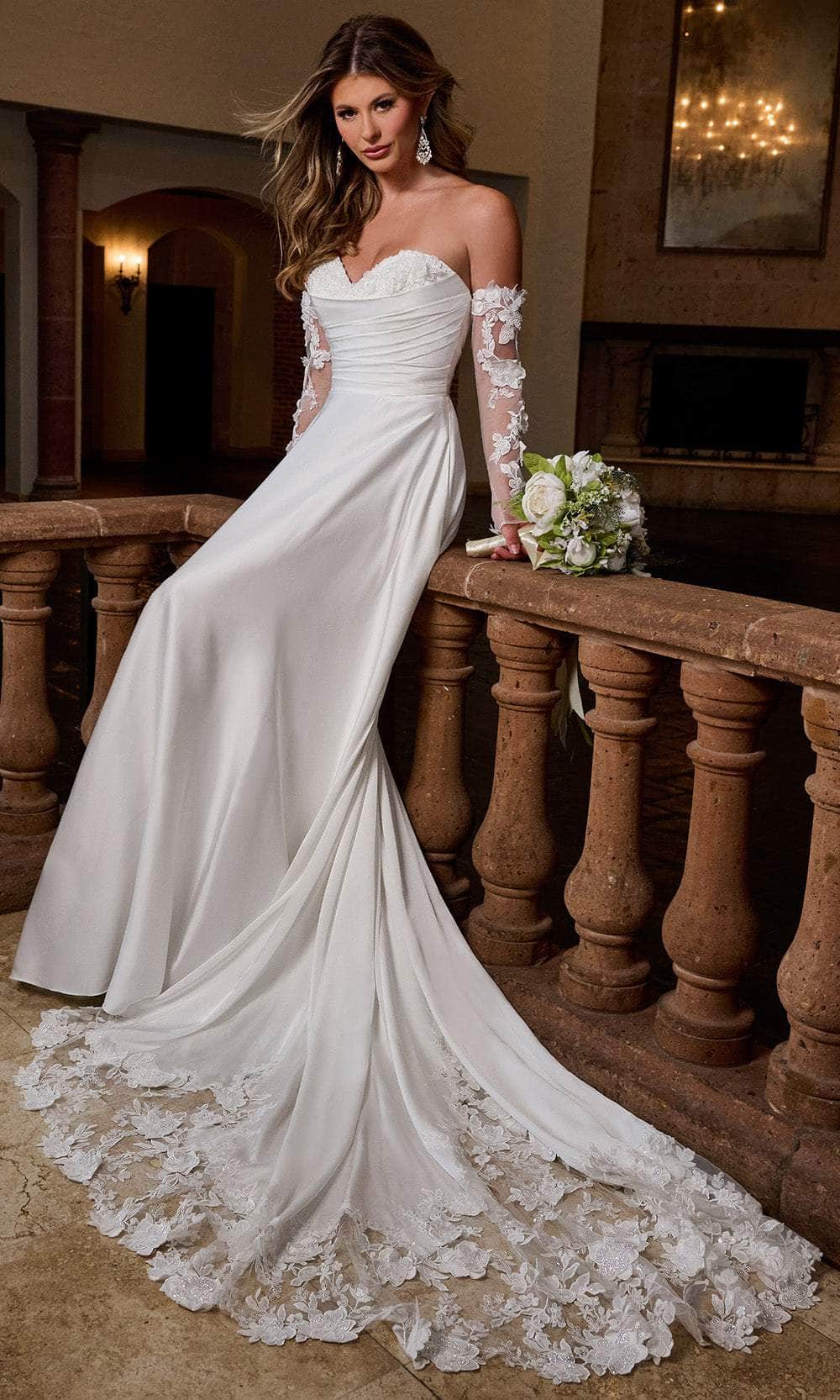 Rachel Allan RB4202 - Minimalist Sweetheart A-Line Wedding Gown