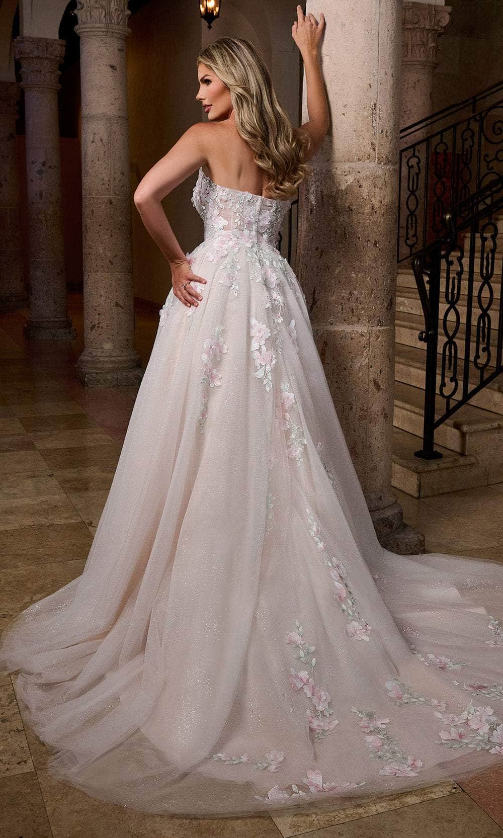 Rachel Allan RB5084 - Floral Sweetheart Wedding Gown