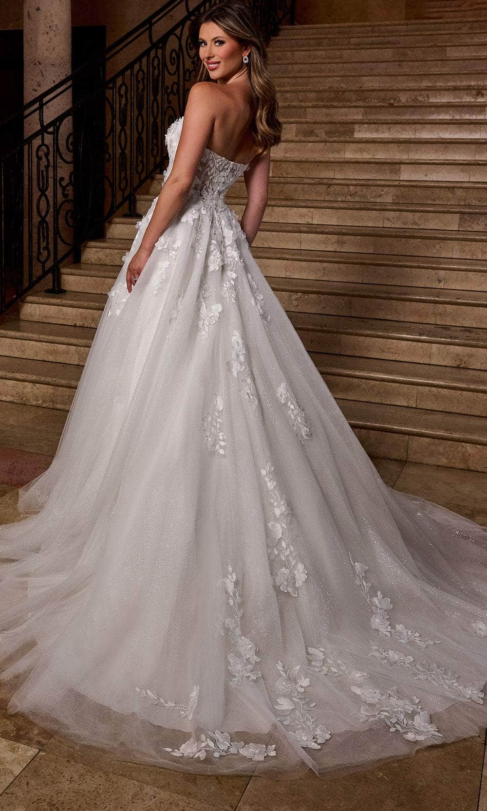 Rachel Allan RB5084 - Floral Sweetheart Wedding Gown