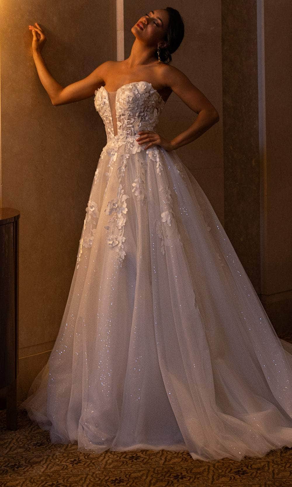 Rachel Allan RB5084 - Floral Sweetheart Wedding Gown