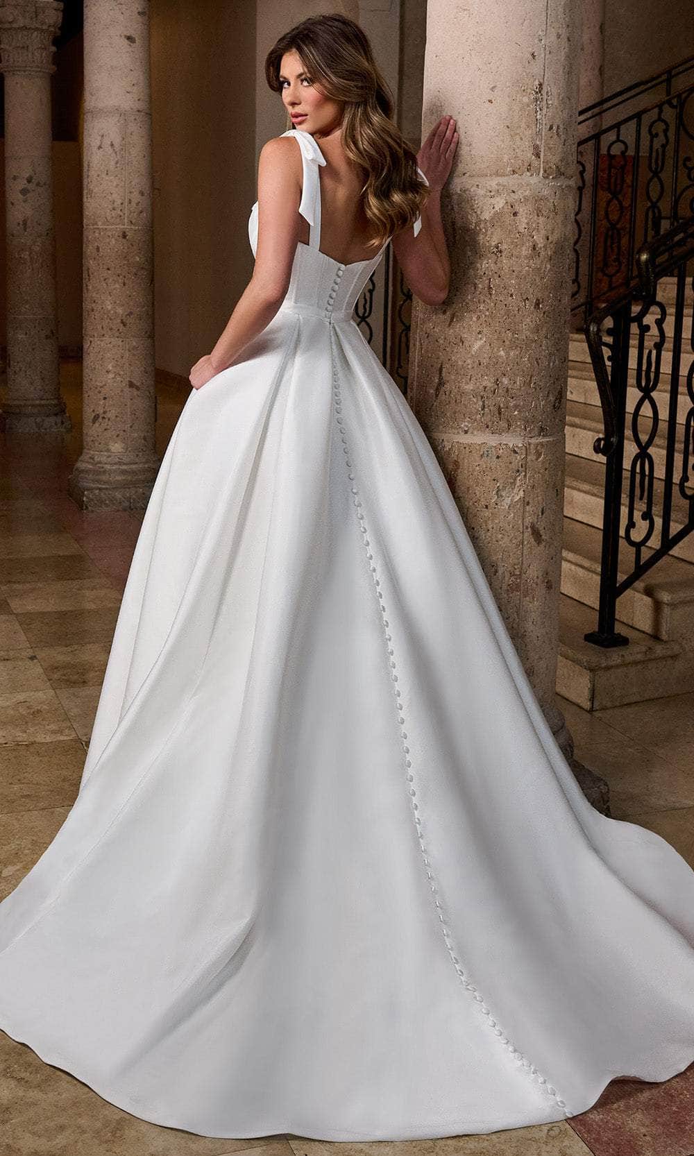 Rachel Allan RB5086 - Pleated Skirt Sweetheart Wedding Gown