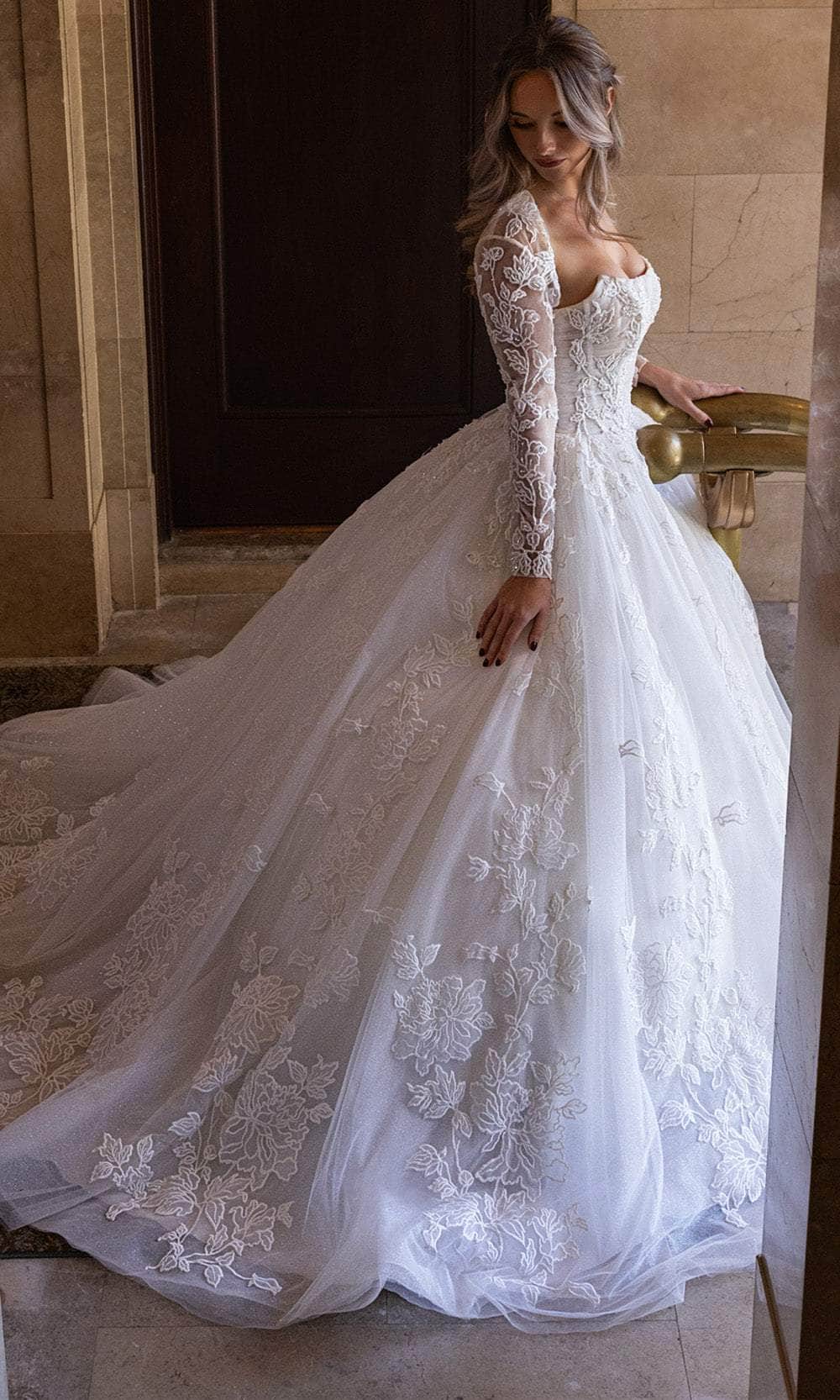 Rachel Allan RB6161 - Detachable Sleeve Sweetheart Bridal Gown