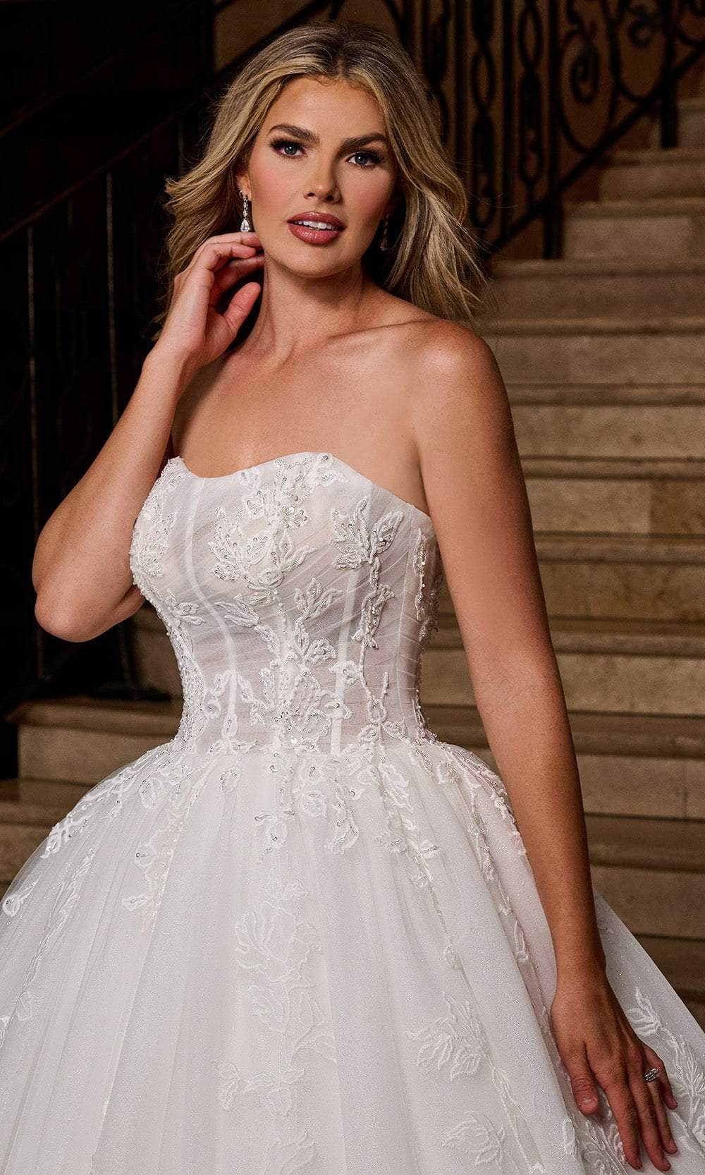 Rachel Allan RB6161 - Detachable Sleeve Sweetheart Bridal Gown