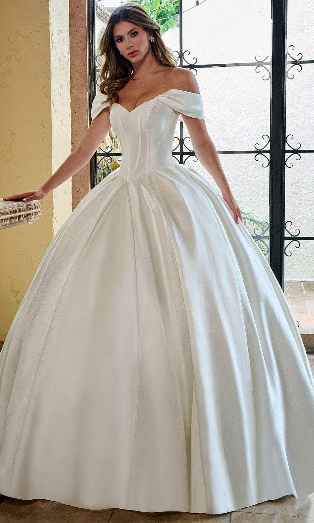 Rachel Allan RB6162 - Sweetheart Wedding Gown with Pleated Skirt