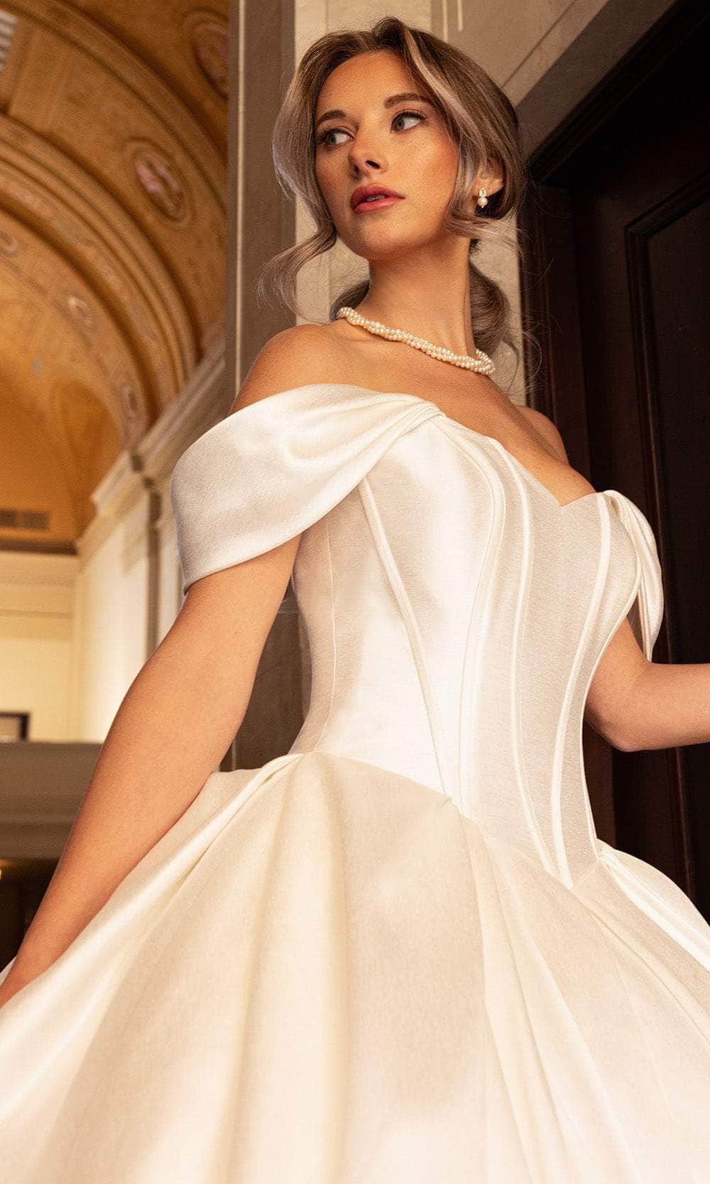 Rachel Allan RB6162 - Sweetheart Wedding Gown with Pleated Skirt