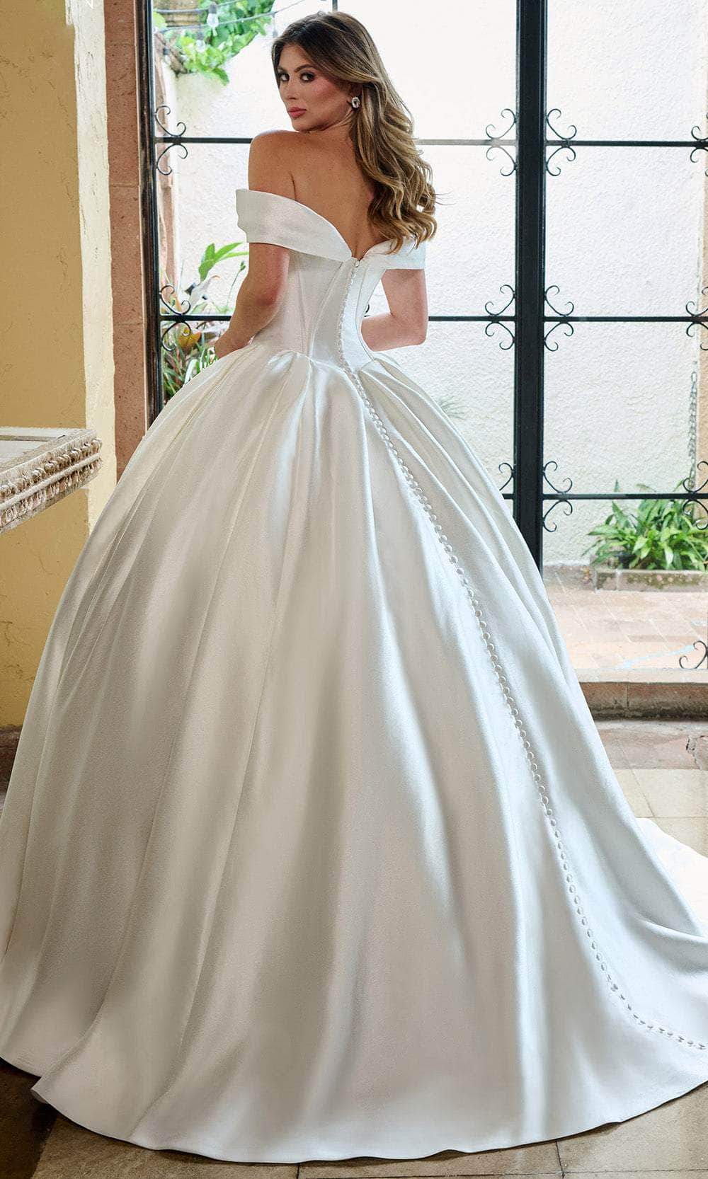 Rachel Allan RB6162 - Sweetheart Wedding Gown with Pleated Skirt