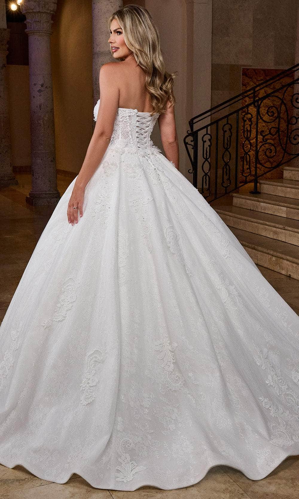 Rachel Allan RB6168 - Sweetheart Corset Ballgown with Lace Appliques